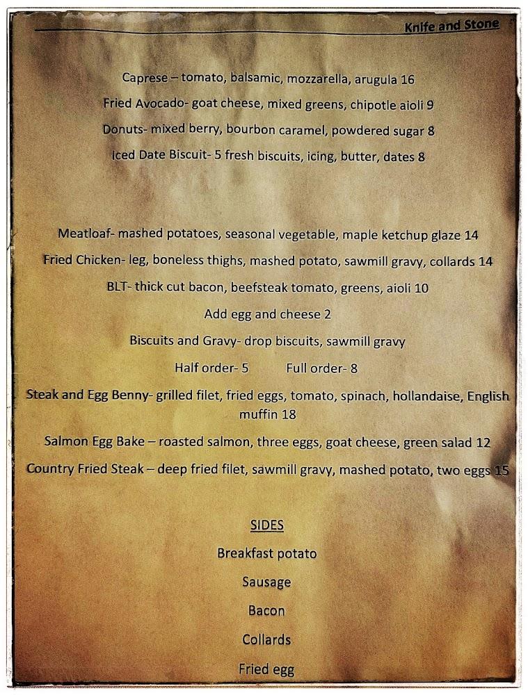 Knife and Stone Menu image 4
